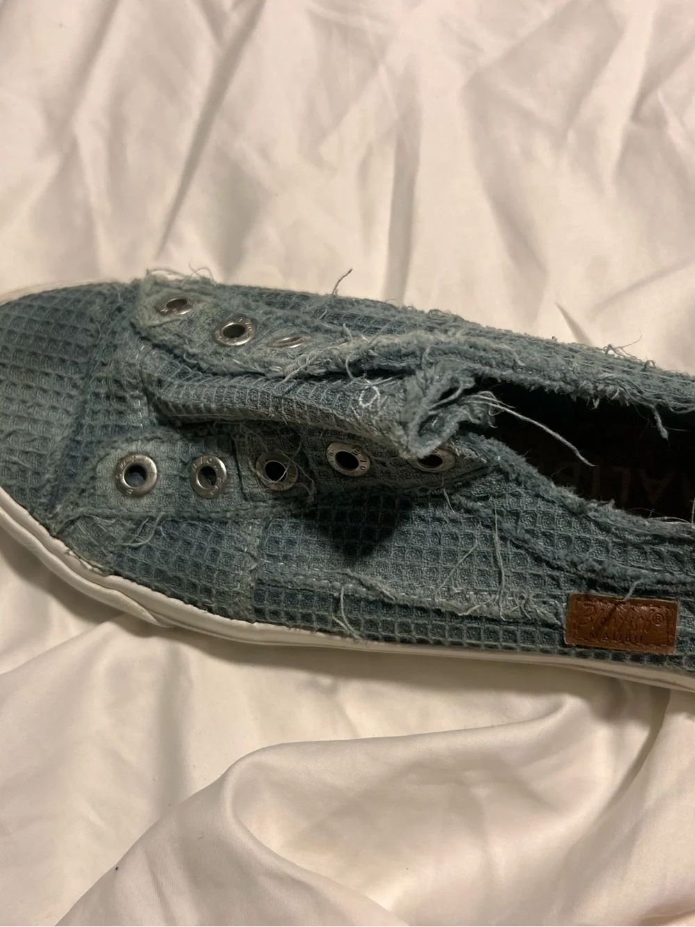 Cute blue blowfish shoes